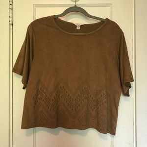 Suede T-Shirt